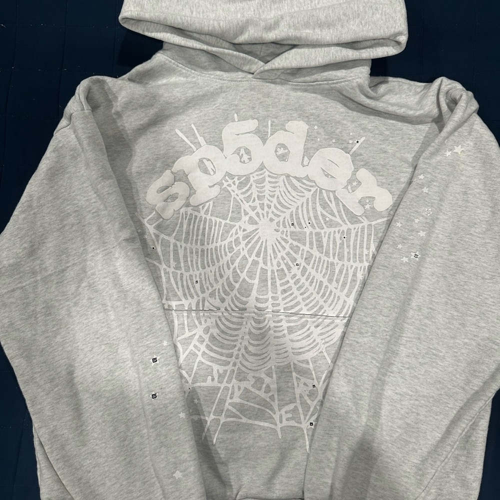 Sp5der light gray Hoodie